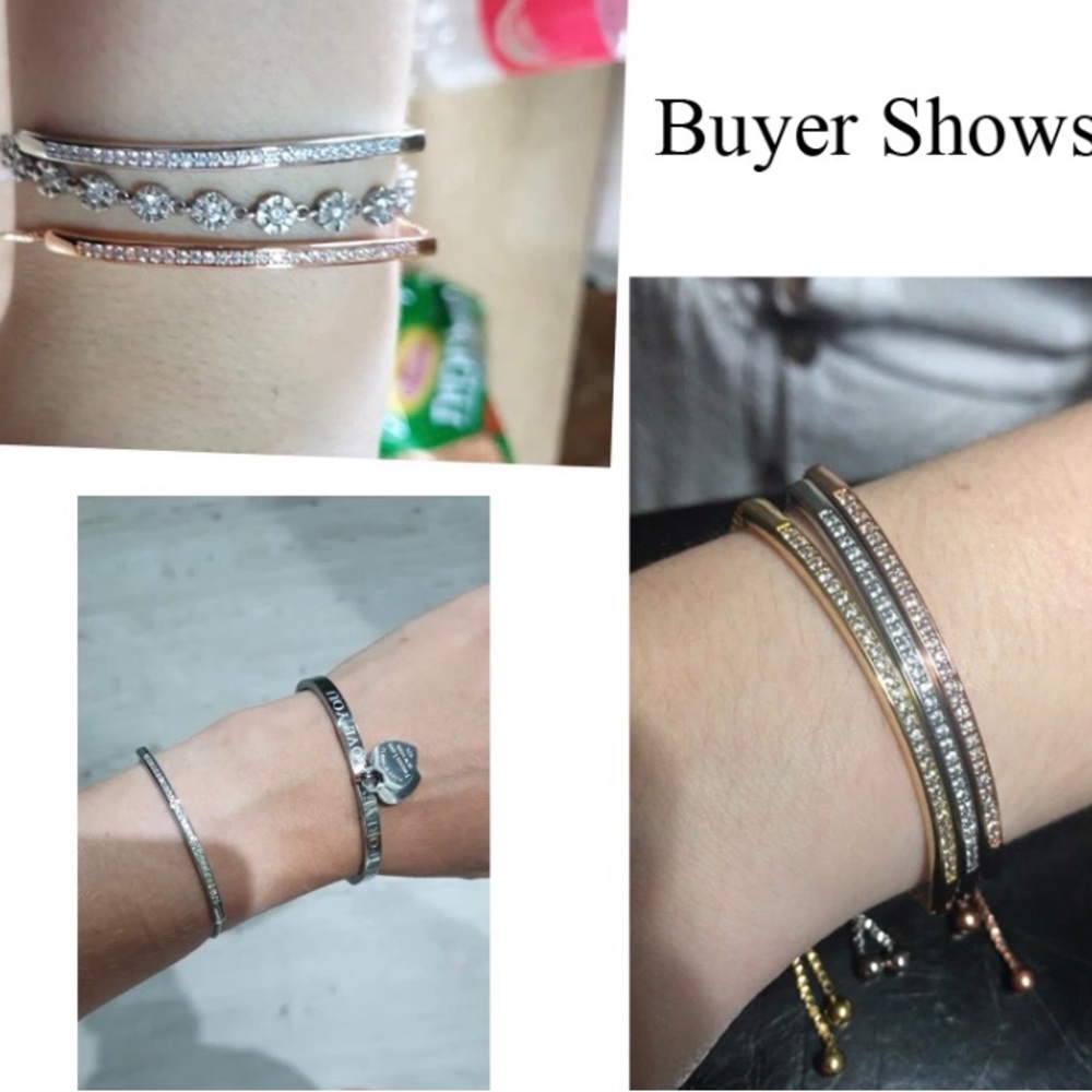 Swarovski Multicolor Crystal Bracelets - Picture 8 of 12